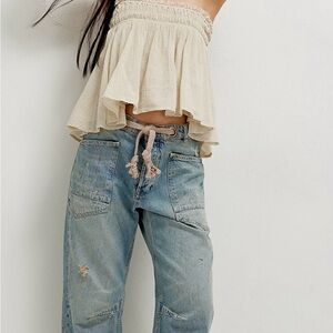 We The Free Moxie Pull-On Barrel Jeans